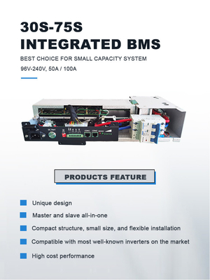 GCE 75S 100A 144v BMS integrato Lifepo4 / NMC / LTO batterie Sistema di gestione delle batterie ad alta tensione
