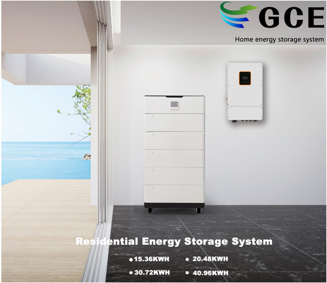 Soluzione ESS residenziale Sistema di accumulo di energia domestica 40.96KWH Sistema di batteria LiFePO4 impilabile con 16S51.2V di litio
