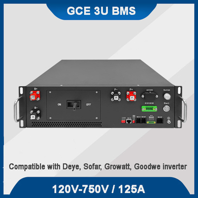 GCE BMS 160S 512V Sistema di gestione della batteria Lavorare con Deye Sofar Inverter 125A Con 16S BMU Per sistema di stoccaggio dell'energia