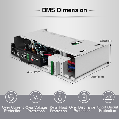 GCE 60S 192V 50A BMS integrato Protective Lithium Battery BMS con relè per UPS e sistema di accumulo di energia solare