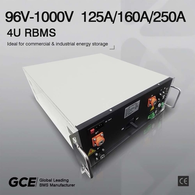Sistema di batteria solare 160S, 512V 250A Alta tensione Master Slave BMS