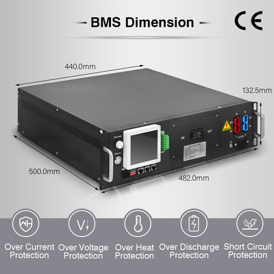 3 strutture di livello Relay BMS Sistema di gestione della batteria solare 480V DC 63A