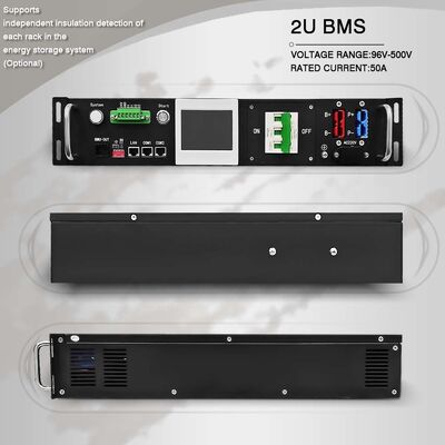 Unità di monitoraggio per celle rack da 19 pollici BMU 2U slave ad alta tensione LiFePO4 BESS ESS CAN RS485 Bilanciamento attivo passivo BMS
