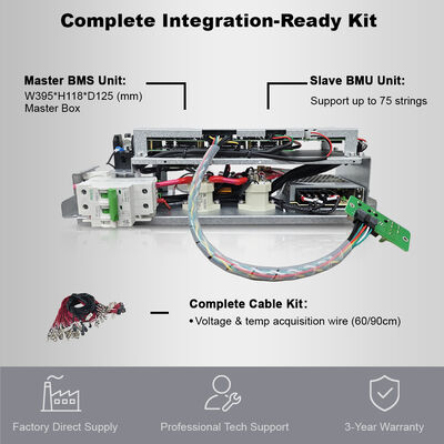 CE RBMS 10 BMS ad alta tensione integrata. Gestione delle batterie LFP da 120 a 370 V. Monitoraggio a 60 cellule.